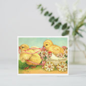 Belle carte postale Vintage de Pâques (Debout devant)