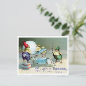 Belle carte postale Vintage de Pâques (Debout devant)