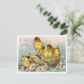 Belle carte postale Vintage de Pâques (Debout devant)