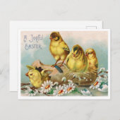 Belle carte postale Vintage de Pâques (Devant / Derrière)