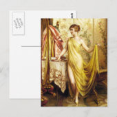 Belle carte postale vintage Vanitas (Devant / Derrière)