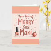 Belle carte pour tout amateur de manucure (Fleur jaune)