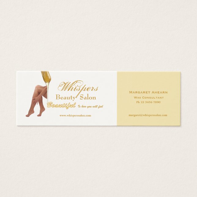 Belle carte profil jambes (Devant)