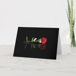 Belle carte Red Rose Note, Cartes de voeux vierges