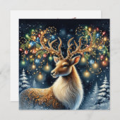 Belle carte Reindeer Art Card (Devant / Derrière)