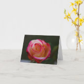 Belle carte Rose (Fleur jaune)