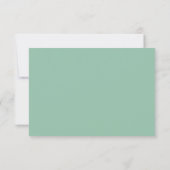 Belle carte RSVP Floral - menthe (Dos)