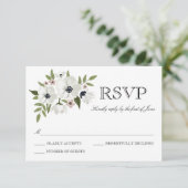 Belle carte RSVP Florale (Debout devant)