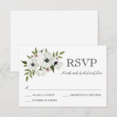 Belle carte RSVP Florale (Devant / Derrière)