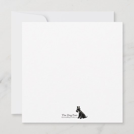 Belle carte Schnauzer (Dos)