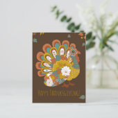 Belle carte Turquie bon thanksgiving (Debout devant)