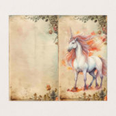 Belle carte Unicorn (Outside Unfolded)