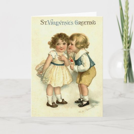 Belle carte victorienne de Saint-Valentin (Devant)