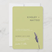 Belle Cartes Vertes Sage, Lavande, (Dos)