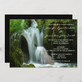 Belle cascade Invitations de mariage nature (Devant / Derrière)