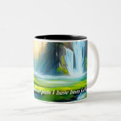 Belle cascade mantra tasse de café (Devant droit)