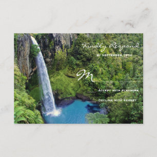 Belle cascade Mariage extérieur Cartes RSVP