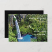 Belle cascade Mariage extérieur Cartes RSVP (Devant / Derrière)