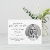 Belle Célébration Minimale des invitations à la vi (Debout devant)