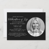 Belle Célébration Minimale des invitations à la vi (Devant)