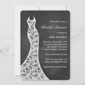Belle Chalkboard Bridal Shower Invitation (Devant)