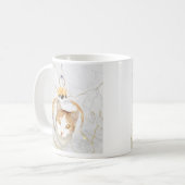Belle chatte coeur ornement marbre COFFEE MUG (Devant gauche)