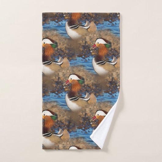 Belle Chatty Mandarin Canard à l'étang (Serviette à main)