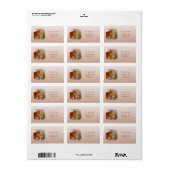 Belle Chestnut Horse Adresse de retour Étiquettes (Feuille entière)