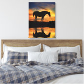 Belle Cheval et toile d'eau (Insitu(Chambre))