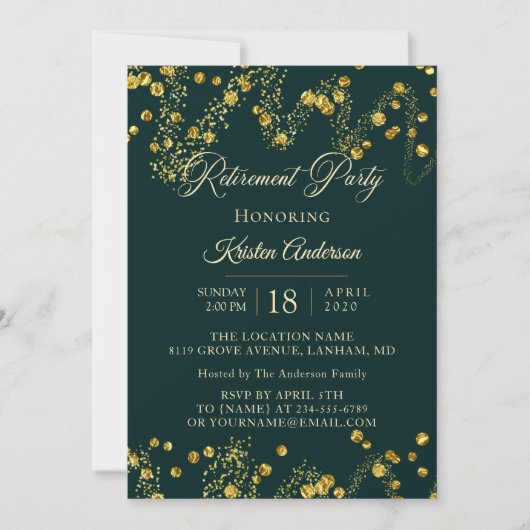 Belle Chic Retraite Party Invitation (Devant)