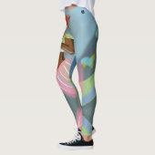 Belle Chic Sirène Full Art Imprimer Leggings (Gauche)