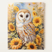 Belle Chouette Et Fleurs De Soleil (Dos)