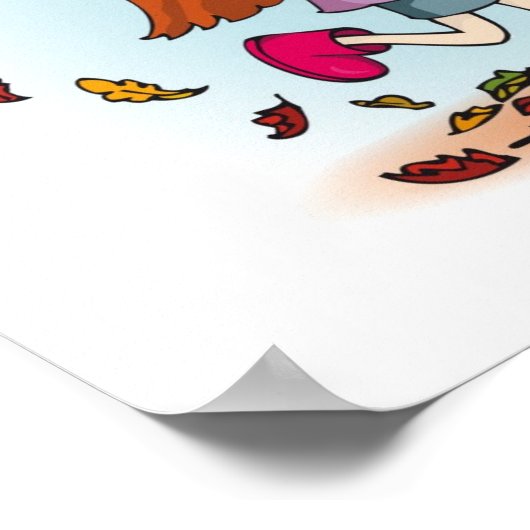 Belle chute blanche fille déco d'enfants art (Coin)