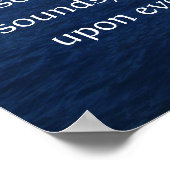 Belle Citation Spirituelle OCEAN PHOTO POSTER (Coin)