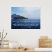 Belle Citation Spirituelle OCEAN PHOTO POSTER (Cuisine)