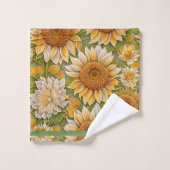 Belle collection de tournesol moderne (Gant de toilette)