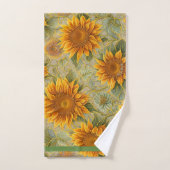 Belle collection populaire de tournesol (Serviette à main)