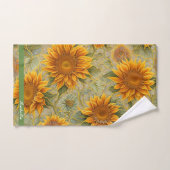 Belle collection populaire de tournesol (Serviette à main)