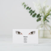 belle conception de carte de visite de yeux (Debout devant)