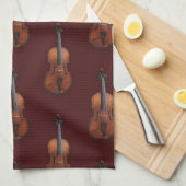 Belle conception de serviette de cuisine d'alto (Quart Plié)
