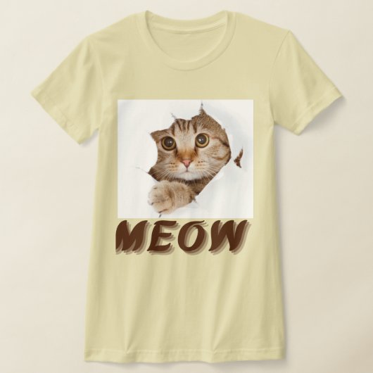 Belle conception de T-shirt Chat (Poser)