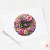 Belle conception dynamique autocollant d'anniversa (Enveloppe)