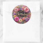 Belle conception dynamique autocollant d'anniversa (Sac)