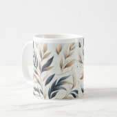 Belle Conception Florale Café Mug / Design élégant (Devant gauche)
