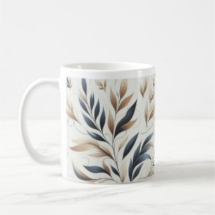 Belle Conception Florale Café Mug / Design élégant