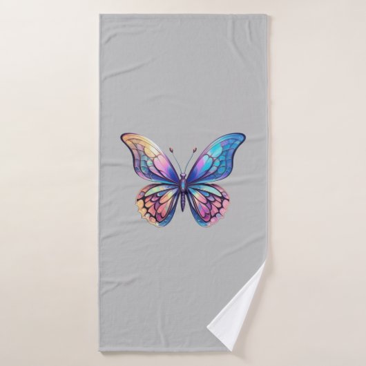 belle conception graphique papillon (Serviette de bain)