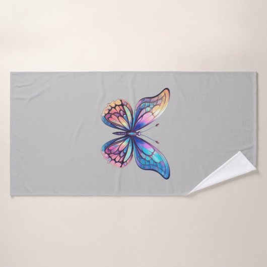 belle conception graphique papillon (Serviette de bain)
