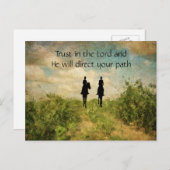 Belle confiance dans le Lord Horse Riding Carte po (Devant / Derrière)