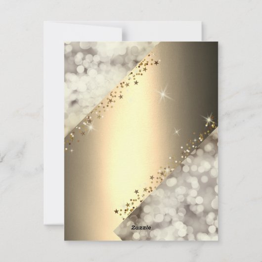 Belle, Cool, Parfaite Carte De Vacances Sparkly (Dos)