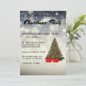 Belle, Cool, Sparkly Christmas Tree Invitation (Debout devant)